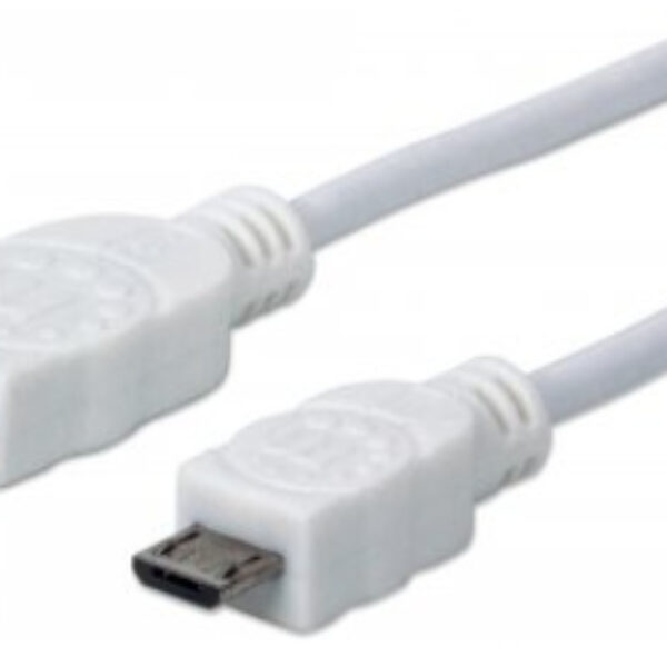 Cable USB MANHATTAN 324069 Color blanco