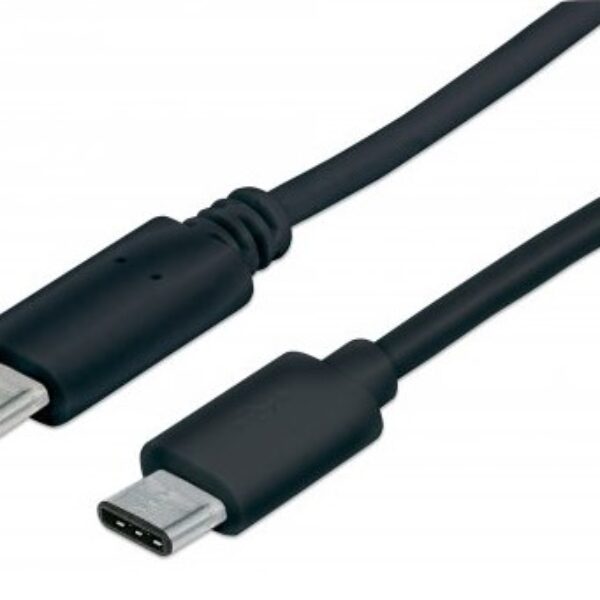 Cable USB C a USB C MANHATTAN 353342 Negro