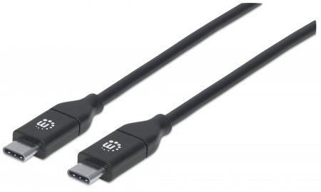 Cables USB-C MANHATTAN USB-C macho a USB-C macho 355247 Negro