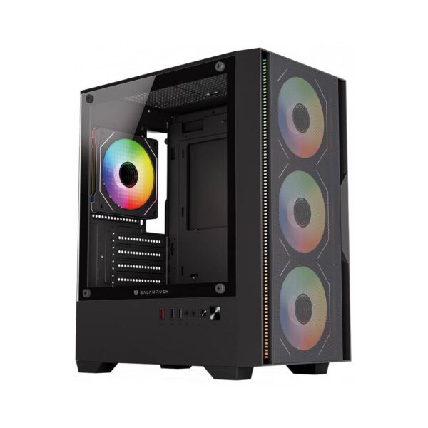 Gabinetes Gaming Balam Rush NITROX EDGE PRO AIRCOOL 4900C BR-943895 Negro