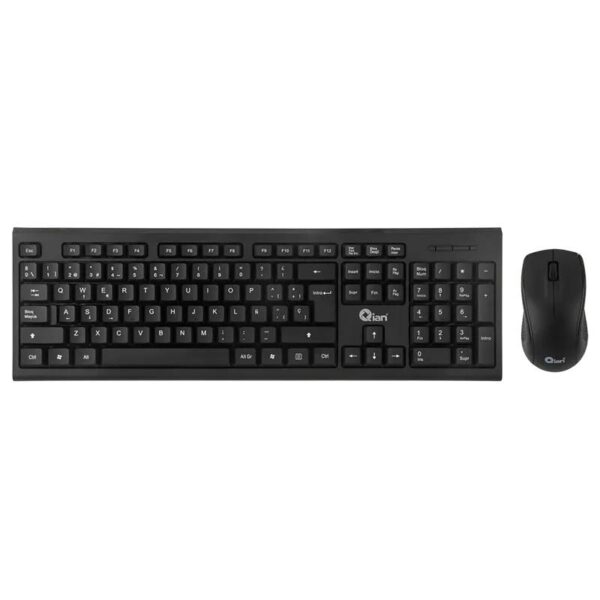 Kits para Teclado y Mouse Qian QKX-WRESP-01-BK Negro