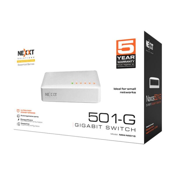 Switch NEXXT NSW-N501G NW235NXT01 5 puertos