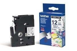 Cinta Laminada BROTHER TZEFA3 Azul Navy sobre Blanco