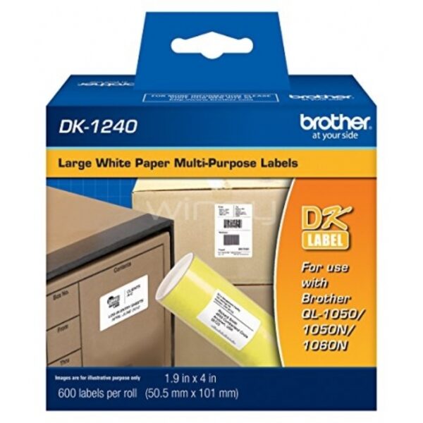 Etiquetas de Papel BROTHER DK1240 200 etiquetas