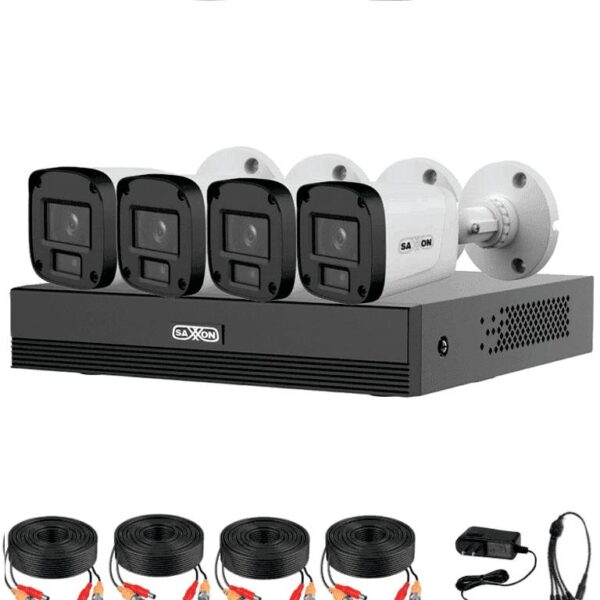 Kit de videovigilancia SAXXON KIT/XVR1E04-I/4-B20P-
