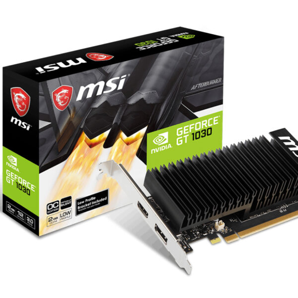 Tarjeta de Video MSI GT 1030 SGD4 LP OC, 2 GB GDDR4 MSI GT 1030 SGD4 LP OC NVIDIA