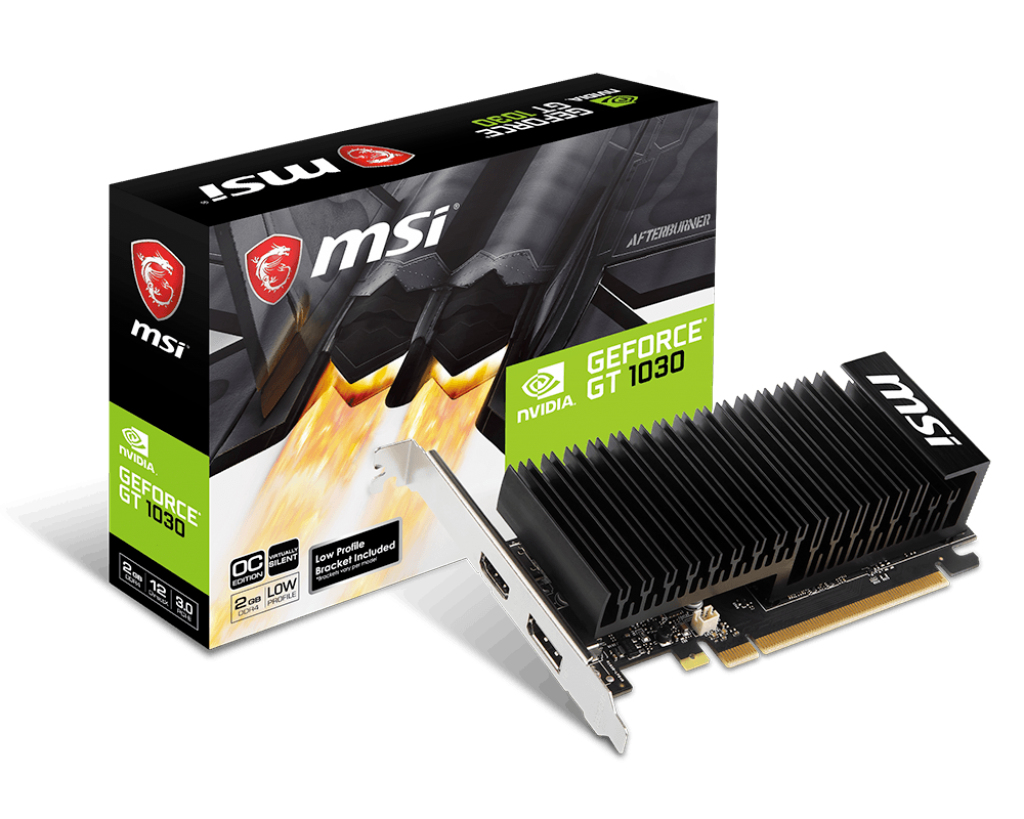 Tarjeta de Video MSI GT 1030 SGD4 LP OC, 2 GB GDDR4 MSI GT 1030 SGD4 LP OC NVIDIA