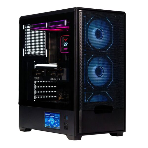 Gabinete Naceb Technology NA-0658LCD Negro