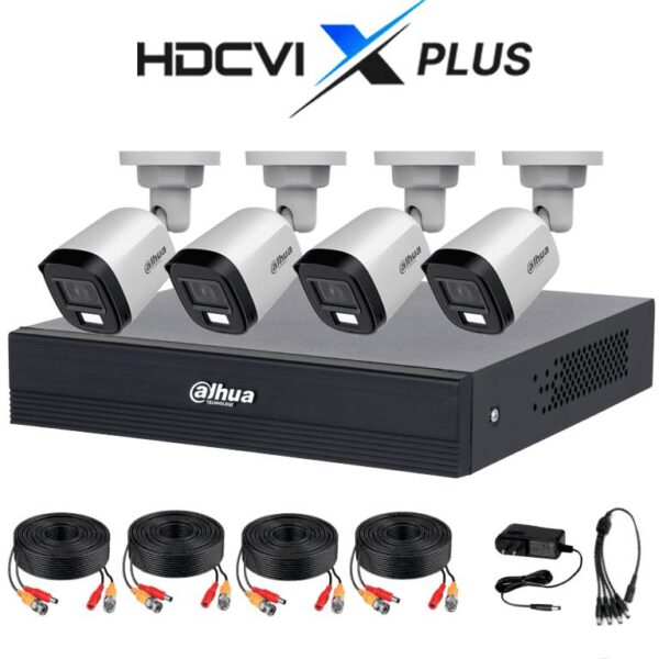 Kits de Videovigilancia Dahua Technology KITXVR1B04-I/T/4-B1A21N 2 MP