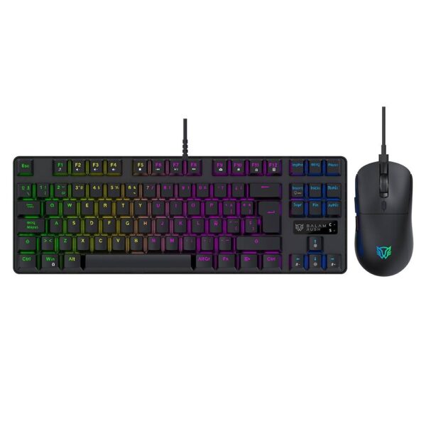 Kits de Teclado y Mouse Gaming Balam Rush Fusion Vanguard TKL CKG680 BR-945752 Negro
