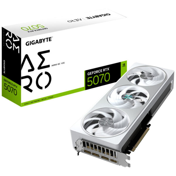 Tarjetas de Video GIGABYTE GV-N5070AERO OC-12GD NVIDIA